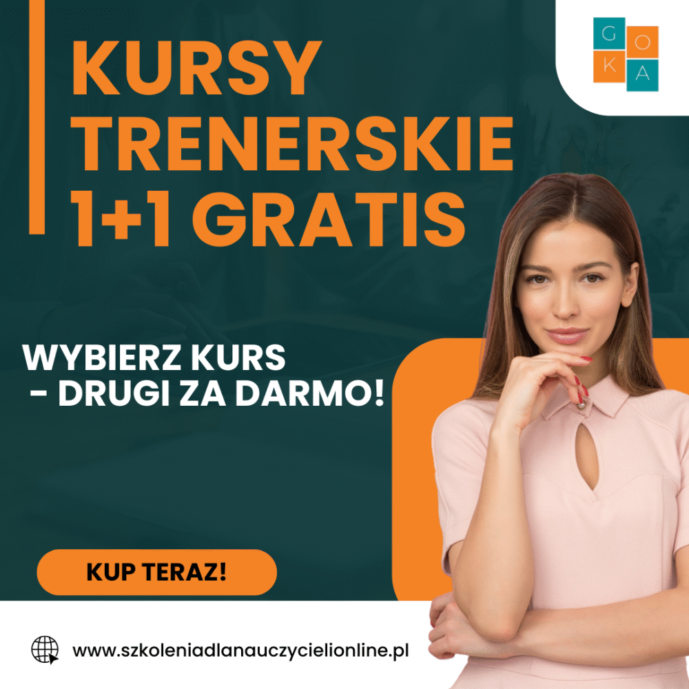 Wybrany kurs Trenerski + 2 Kurs gratis (2 w cenie 1)